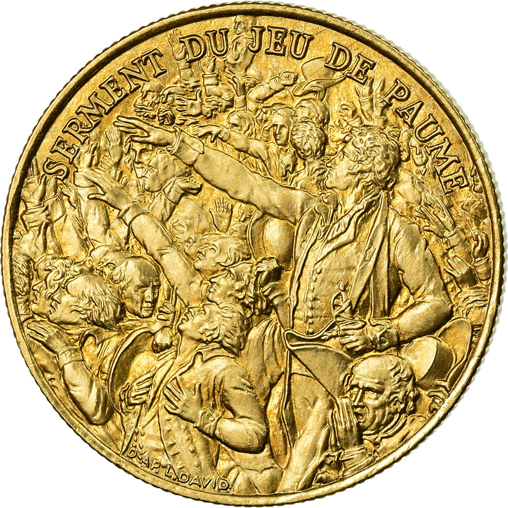 France, Medal, Révolution Française, Serment du Jeu de Paume, History, 1989