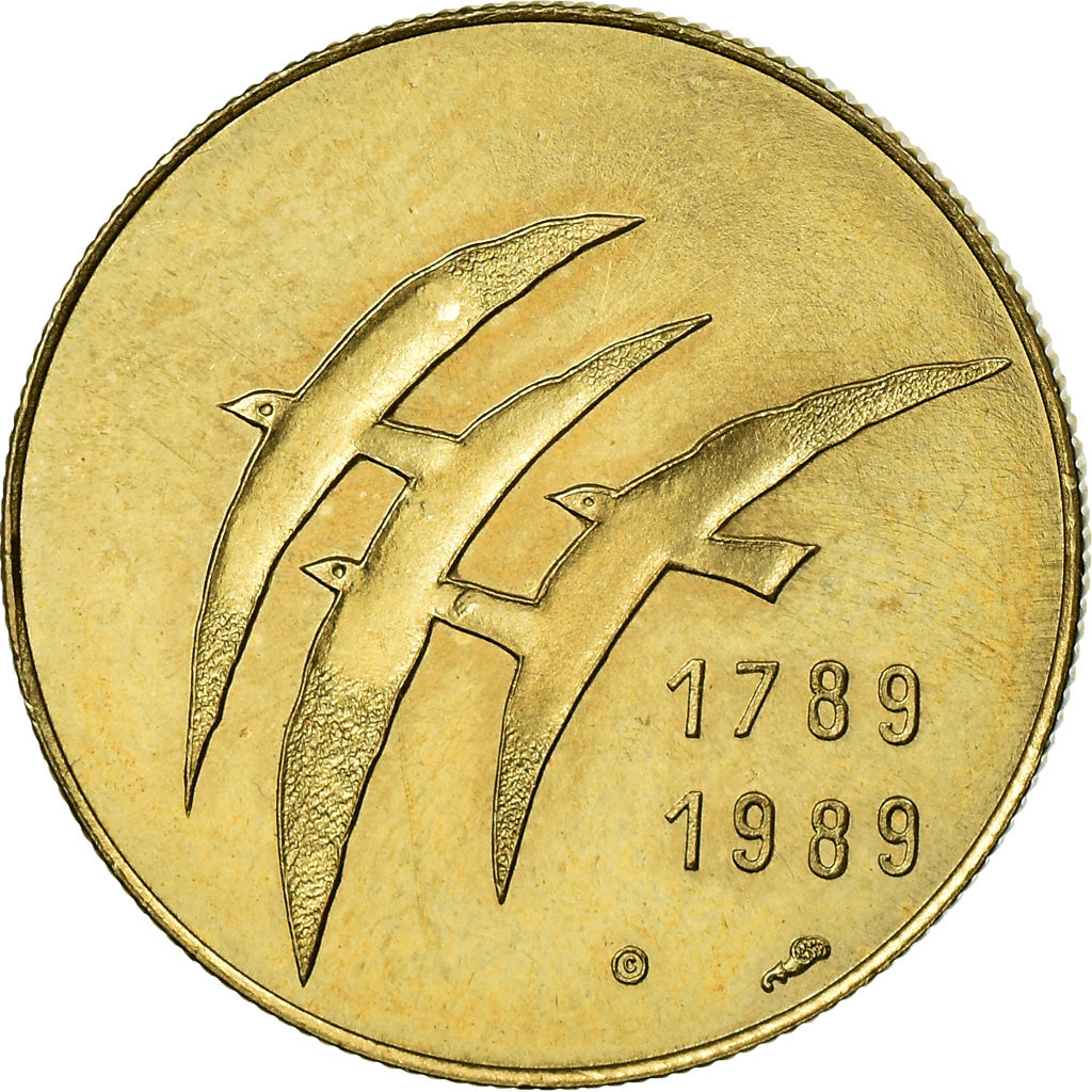 France, Medal, Révolution Française, Serment du Jeu de Paume, History, 1989