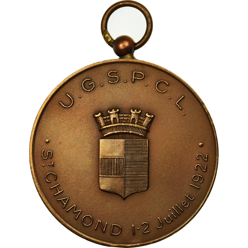 France, Medal, Art Nouveau, Saint Chamond, 1922, Dropsy, AU(55-58), Bronze