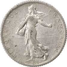 FRANCE, Semeuse, Franc, 1907, Paris, KM #844.1, VF(20-25), Silver, 23, Gadoury..