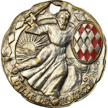 Monaco, Medal, Ville de Monaco, Drago, VF(30-35), Silvered bronze