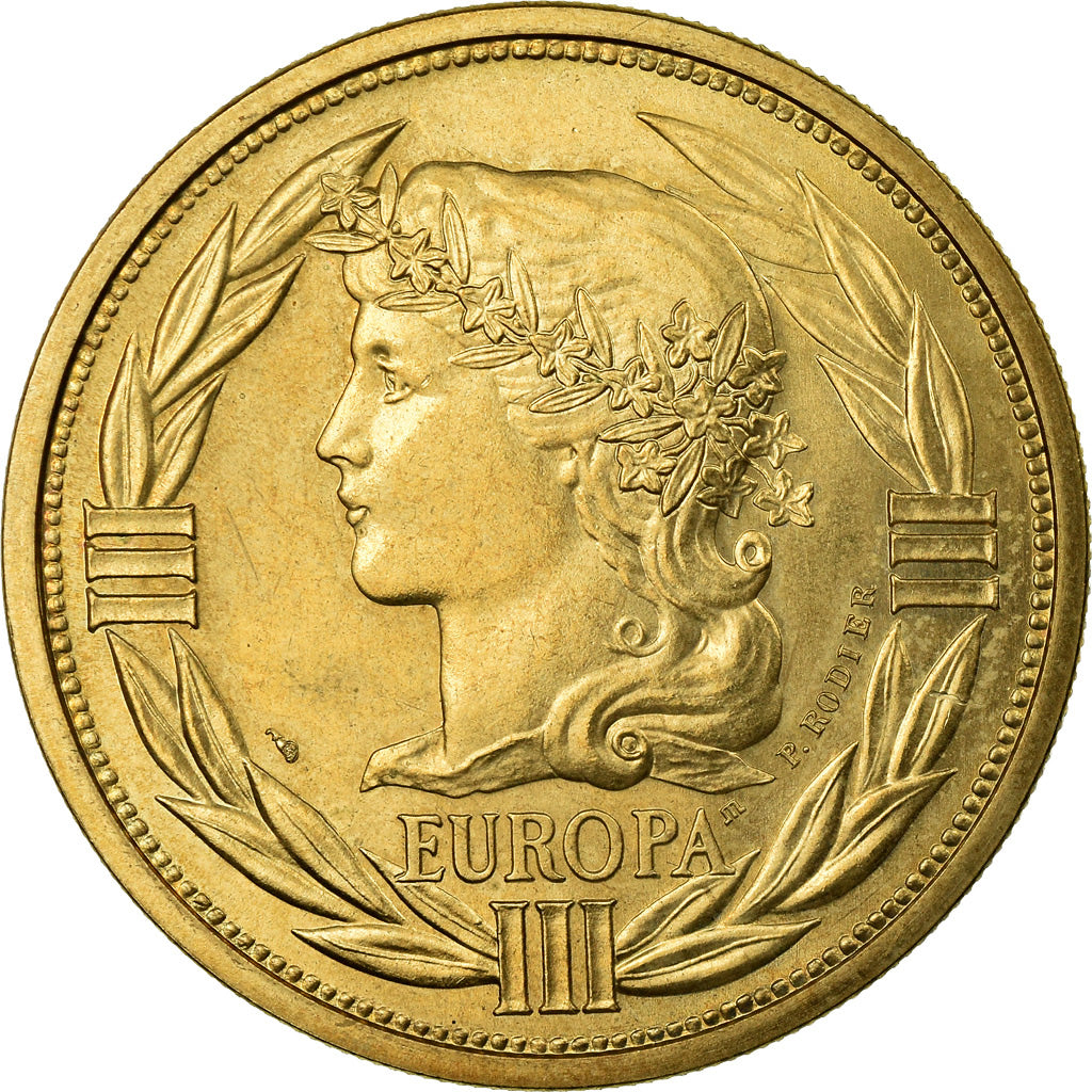 France, Médaille, Ecu Europa, Marianne, Politics, Society, War, 1993, Rodier