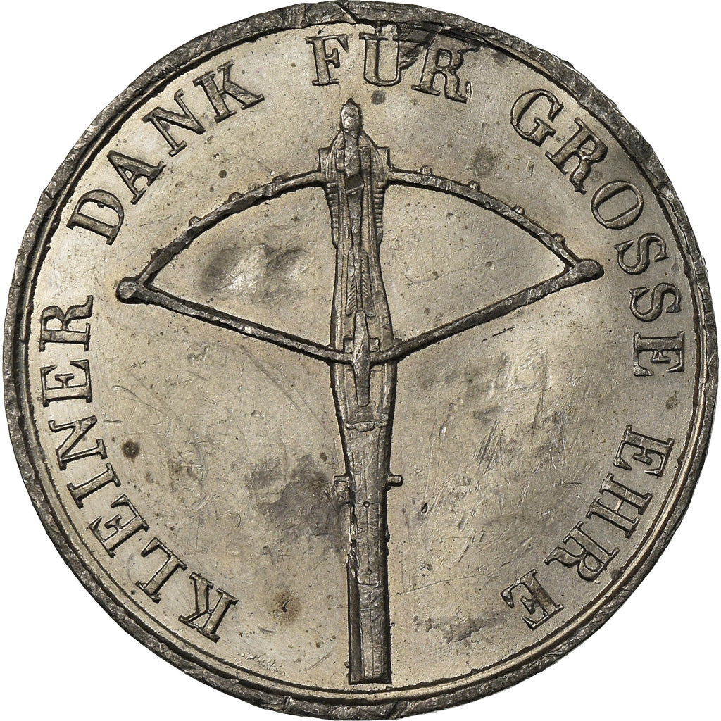 Suisse, Jeton, Kleiner Dank für Grosse Ehre, 1844, Fischer, TTB, Aluminum-Zinc