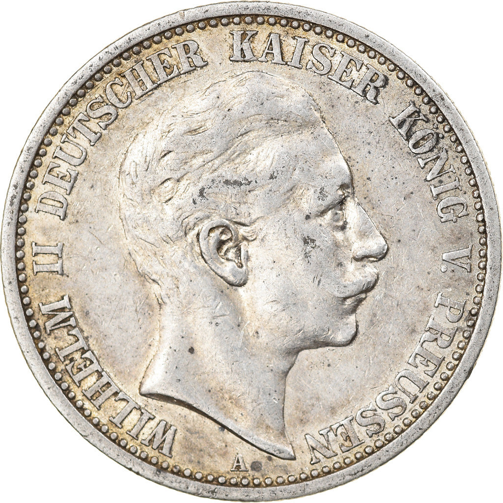 Coin, German States, PRUSSIA, Wilhelm II, 2 Mark, 1907, Berlin, EF(40-45)