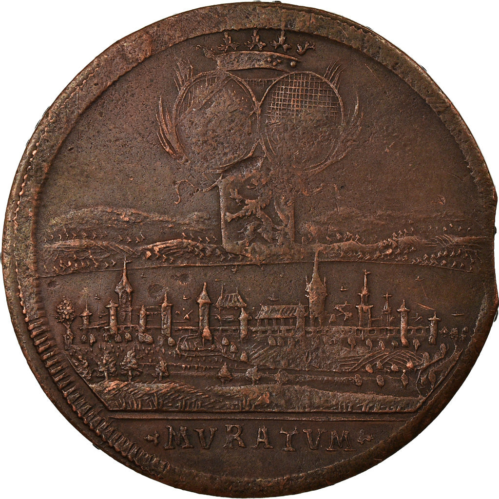 France, Token, Fortification de la Ville de Murat, VF(30-35), Copper