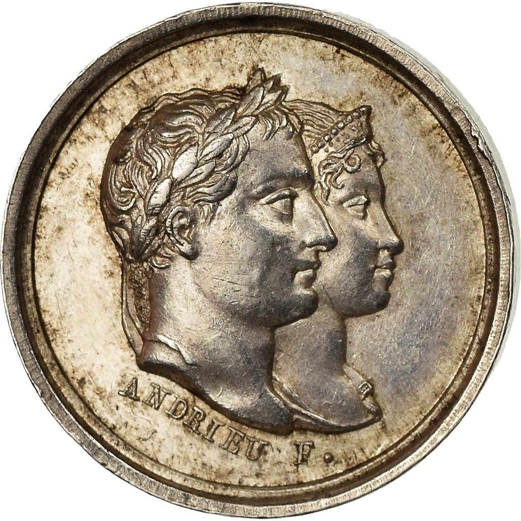France, Medal, Mariage de Napoléon et Marie-Louise, Quinaire, 1810, Andrieu