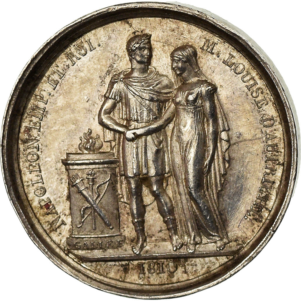 France, Medal, Mariage de Napoléon et Marie-Louise, Quinaire, 1810, Andrieu