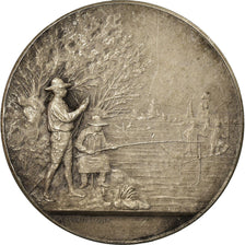 France, Medal, Art Nouveau, Pêcheurs au Bord de l'Eau, Desaide, AU(50-53)