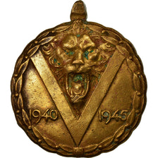 Belgium, Commémorative de la Guerre, Medal, 1940-1945, Very Good Quality