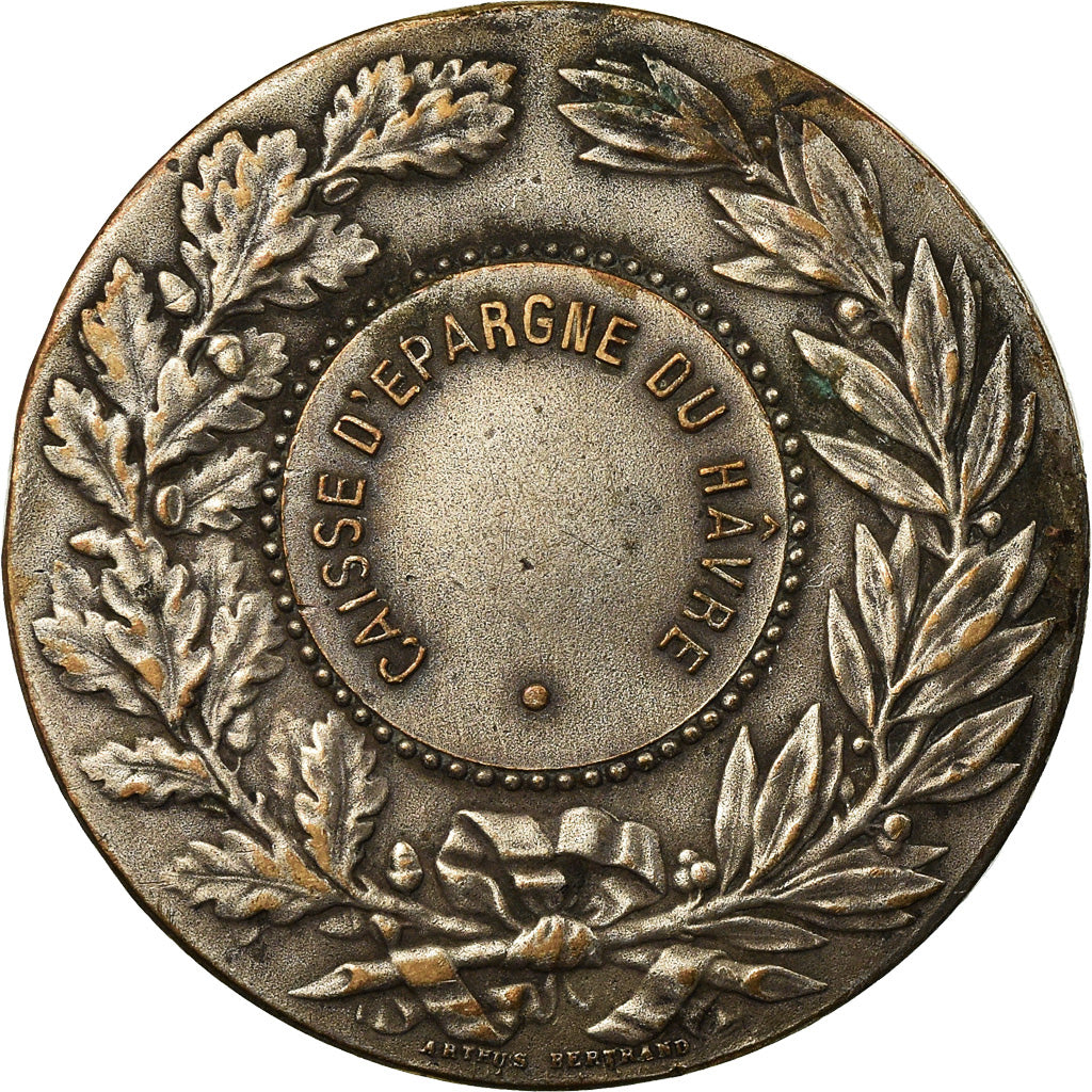 France, Medal, Banque, Caisse d'Epargne du Havre, Lamourdedieu, VF(30-35)