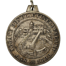 Frankreich, Medaille, Abbaye Bénédictine de Fécamp, S+, Silvered bronze