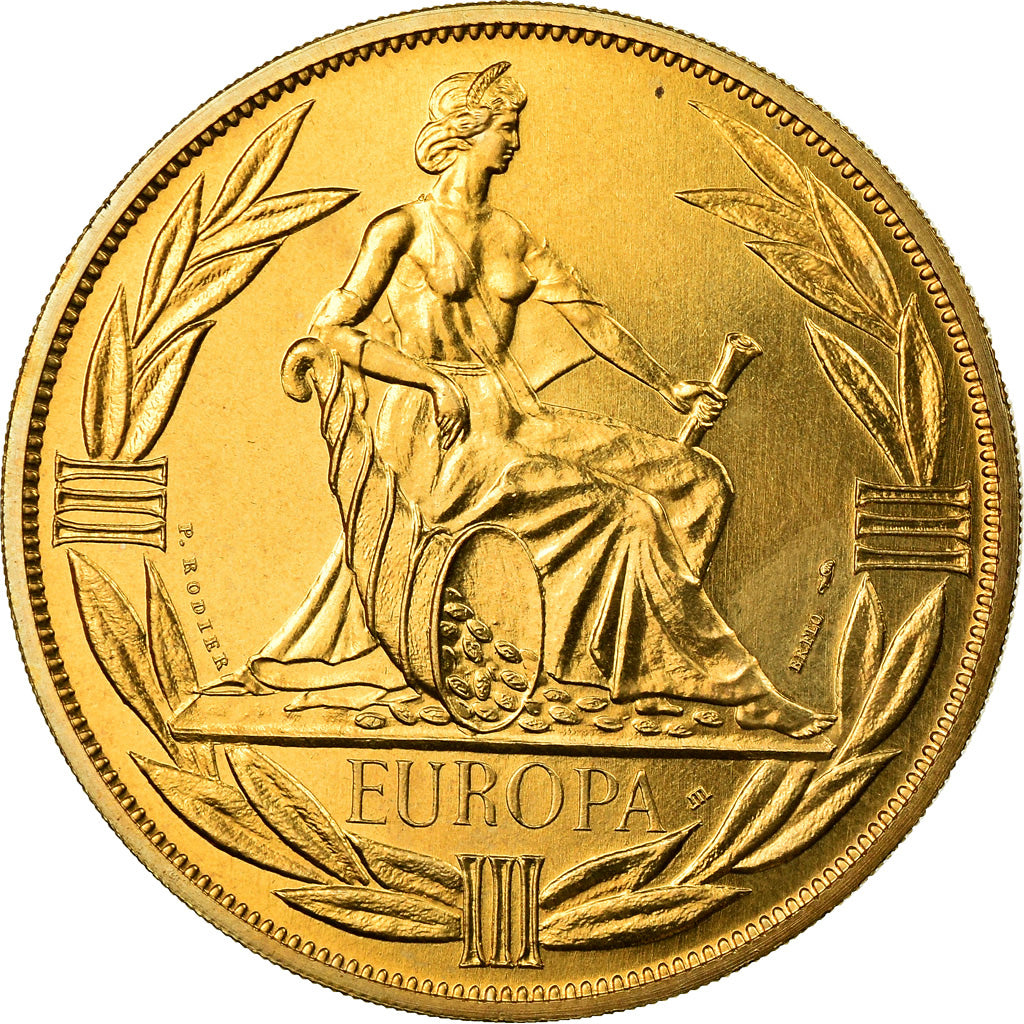 Francja, Medal, Ecu Europa, Europe Assise, Polityka, społeczeństwo, wojna