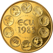 France, Médaille, Ecu Europa, Europe Assise, Politics, Society, War, 1983
