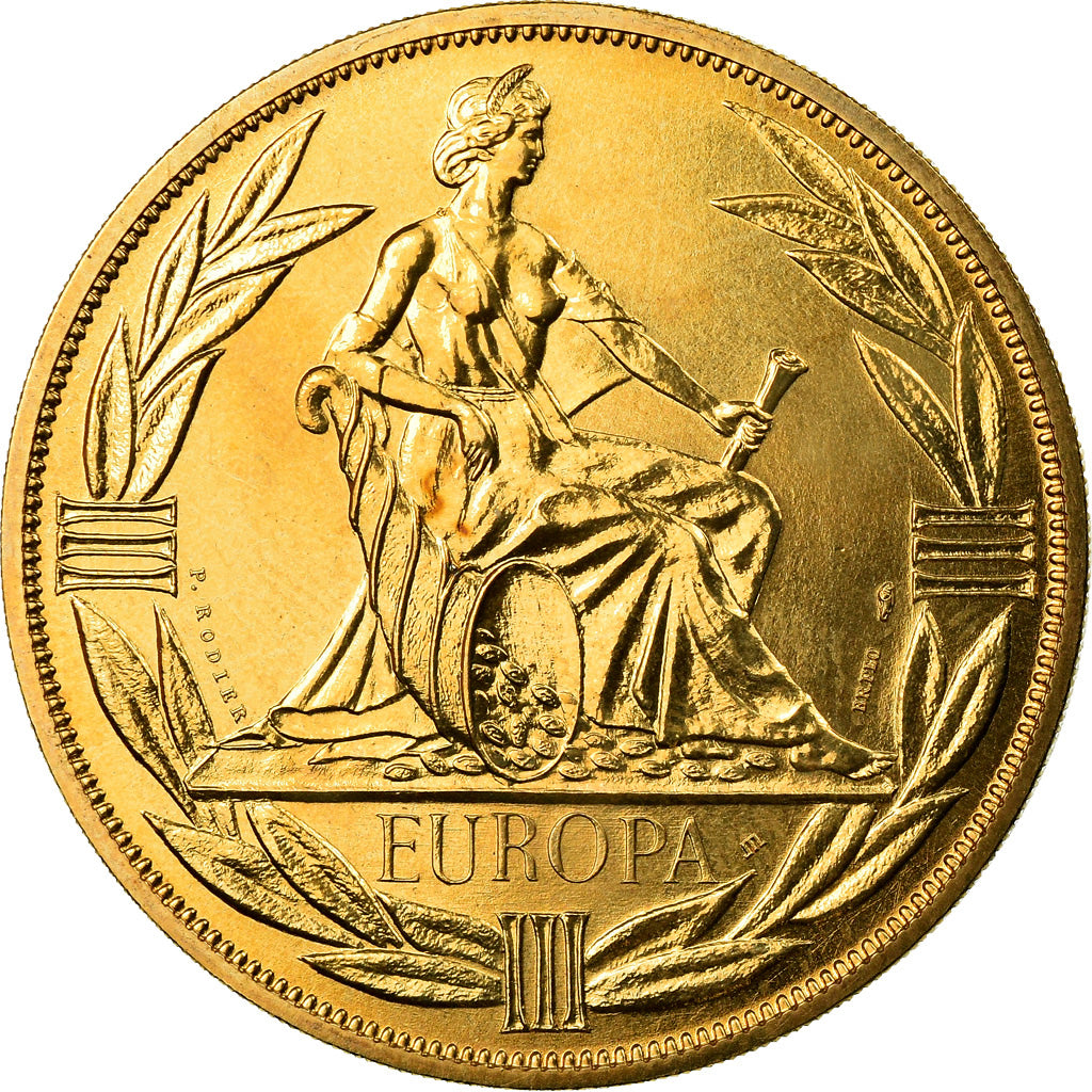 France, Médaille, Ecu Europa, Europe Assise, Politics, Society, War, 1983