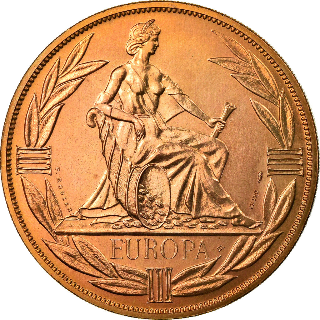 France, Médaille, Ecu Europa, Europe Assise, Politics, Society, War, 1984