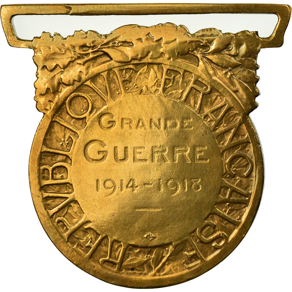 Frankrijk, Grande Guerre, Medaille, 1914-1918, Heel goede staat, Morlon, Bronze