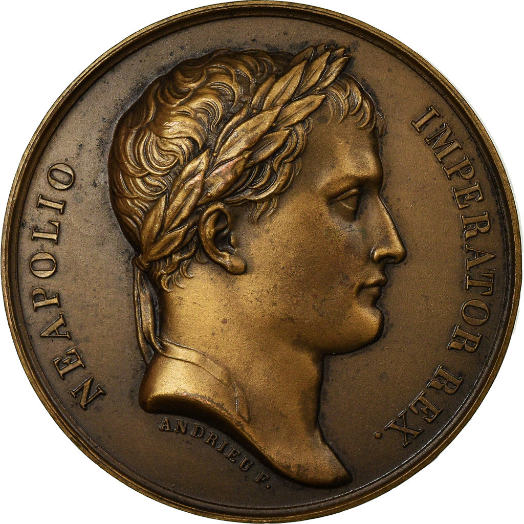 France, Medal, Napoleon Ier , Bataille de Preuss Eylau, History, Restrike