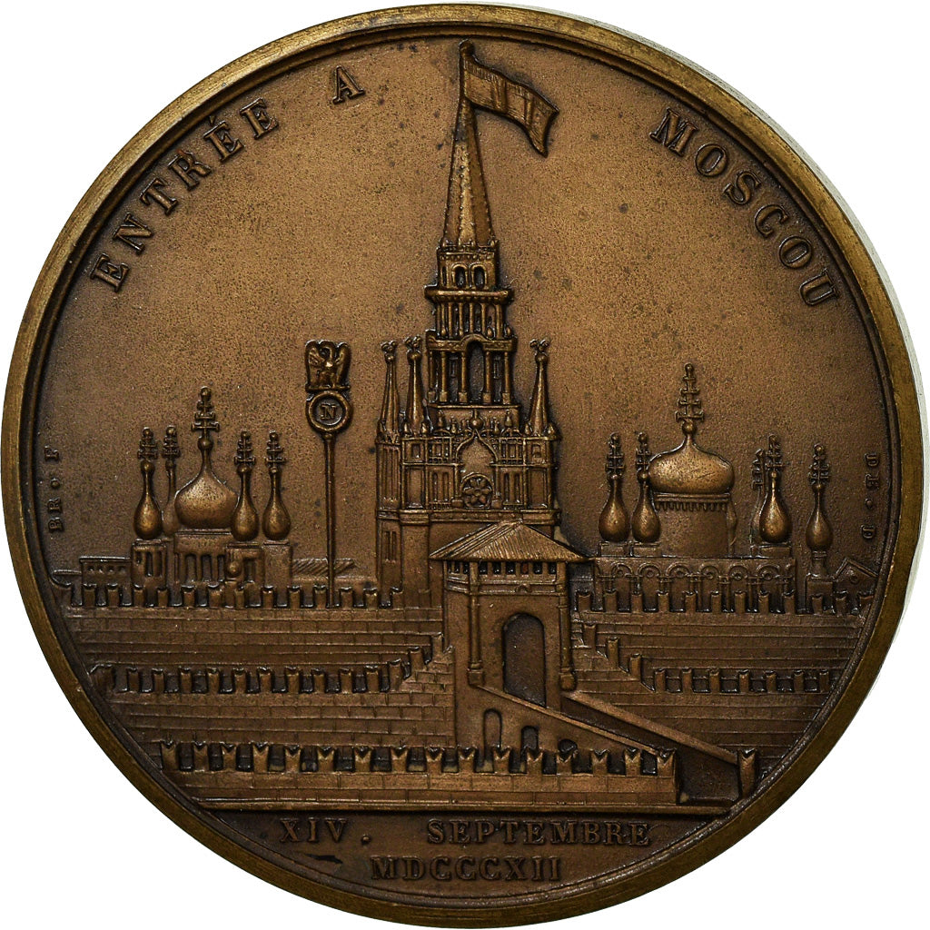 France, Medal, Napoléon Ier, Entrée à Moscou, History, Restrike, MS(63)