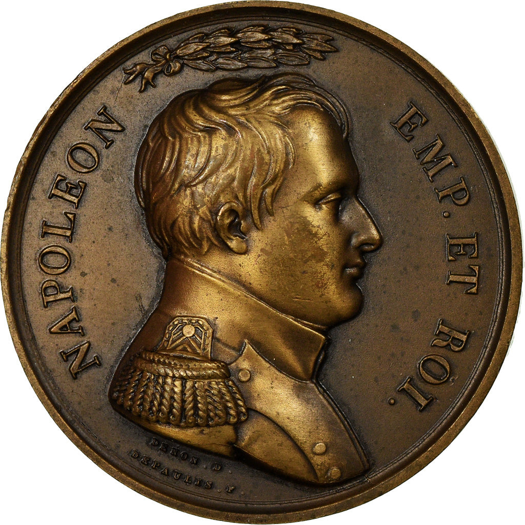 Frankrijk, Medaille, Napoleon Ier , Départ de l'Empereur, History, Denon