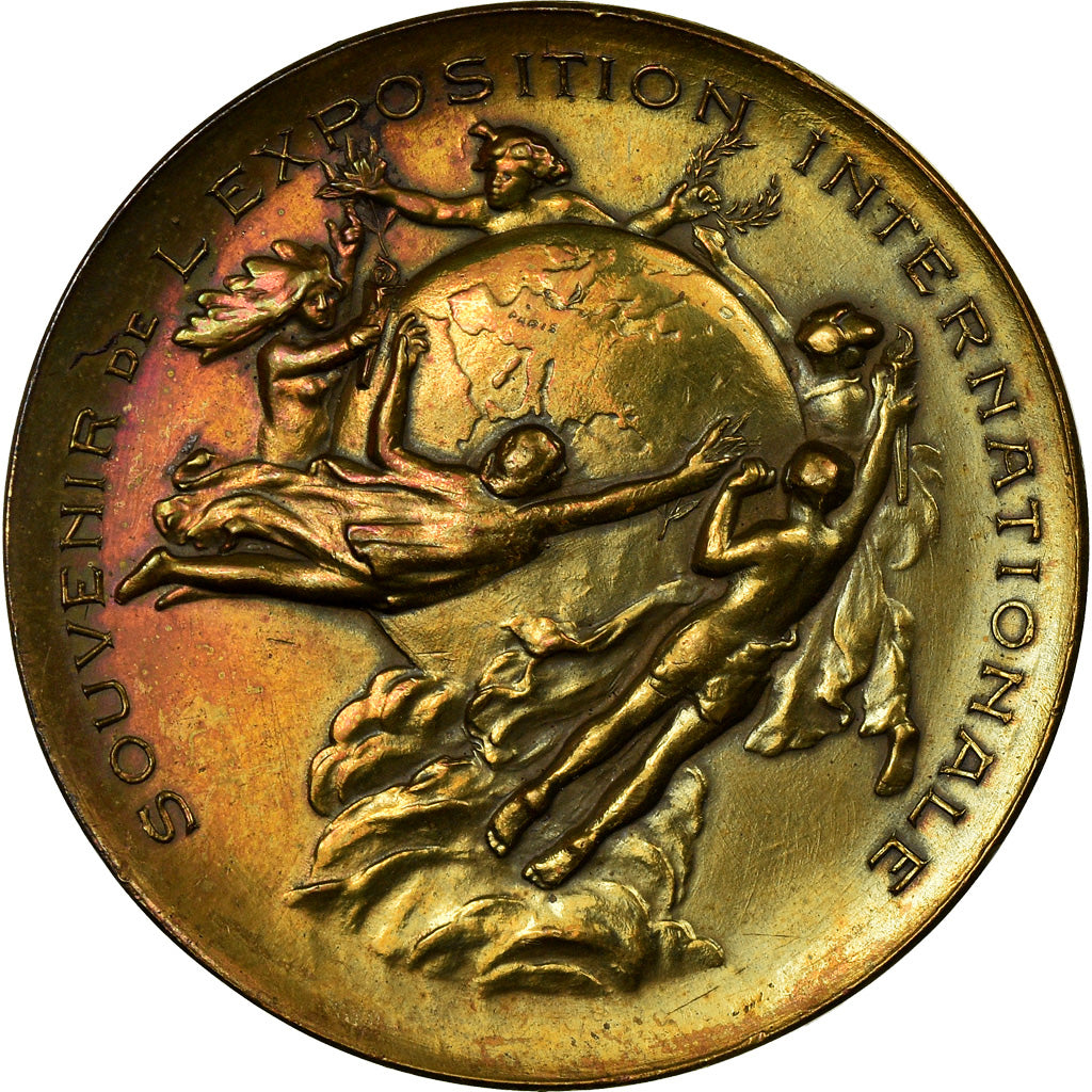 Francia, medalla, Exposition Internationale de Paris, 1937, EBC, Silver Plated