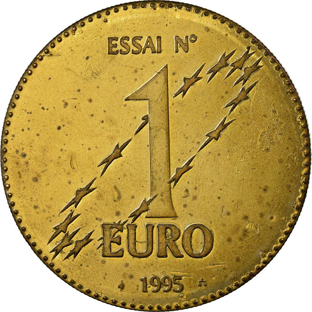 Francia, medalla, Essai 1 euro, 1995, EBC, Cobre - níquel dorado