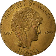 Regno Unito, medaglia, La Princesse Diana, 1997, SPL, Bronzo dorato