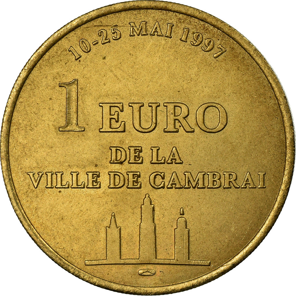France, Token, 1 Euro de la Ville de Cambrai, 1997, MS(60-62)