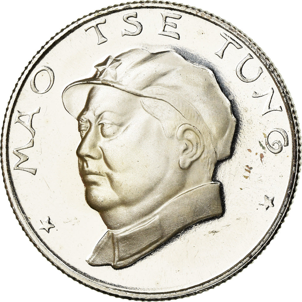 França, Medal, Communist leaders, Mao Tse Tung, AU(55-58), Prata