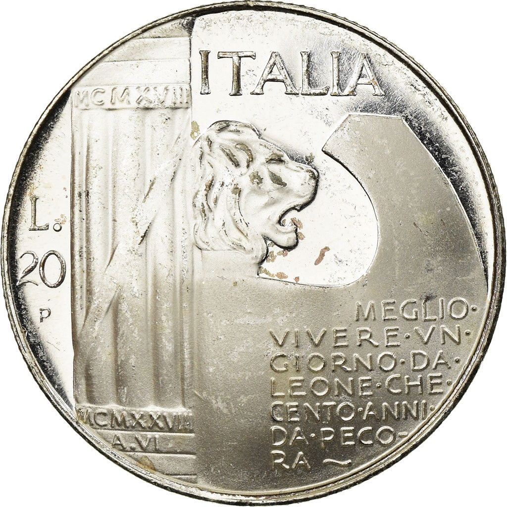 Italy, Medal, Mussolini, Politics, Society, War, AU(55-58), Silver