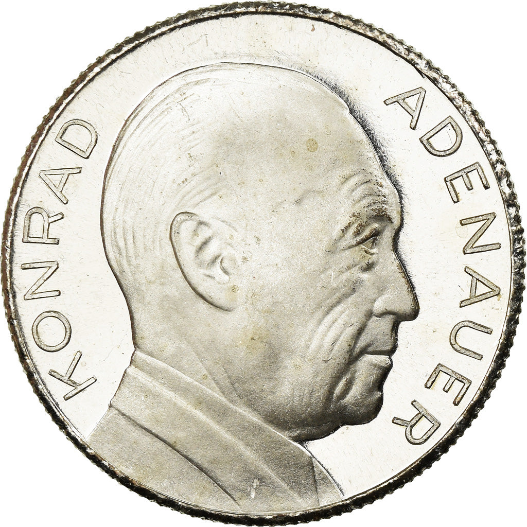 Germany, Medal, Konrad Adenauer, Politics, Society, War, AU(55-58), Silver