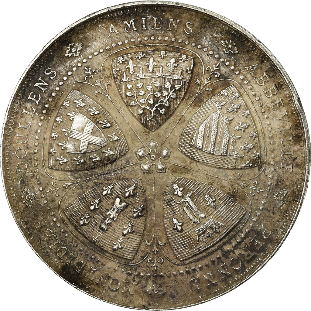 France, Medal, Société Industrielle d'Amiens, 1861, VF(30-35), Silver