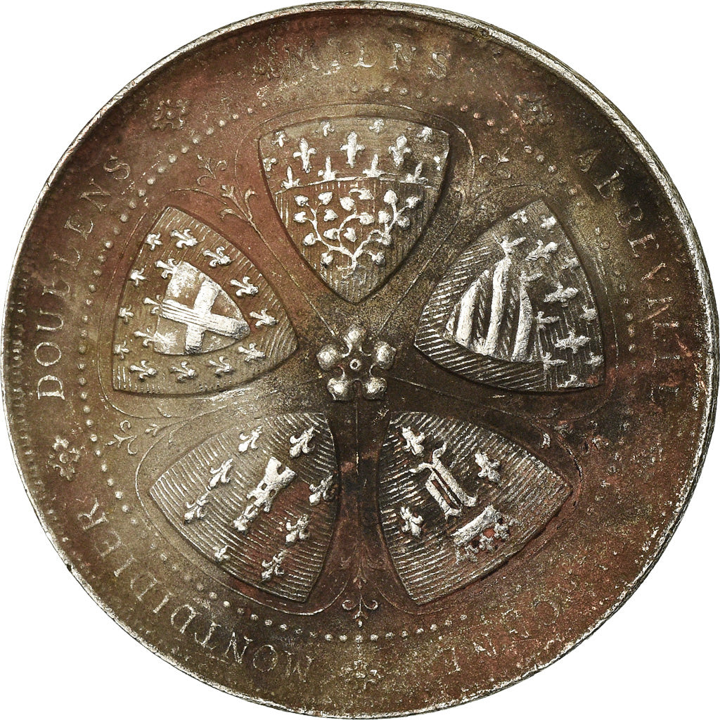 France, Medal, Société Industrielle d'Amiens, 1861, VF(20-25), Silver
