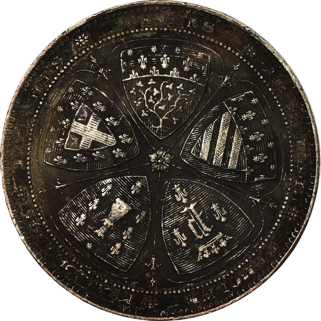 France, Médaille, Société Industrielle d'Amiens, 1861, TB+, Argent