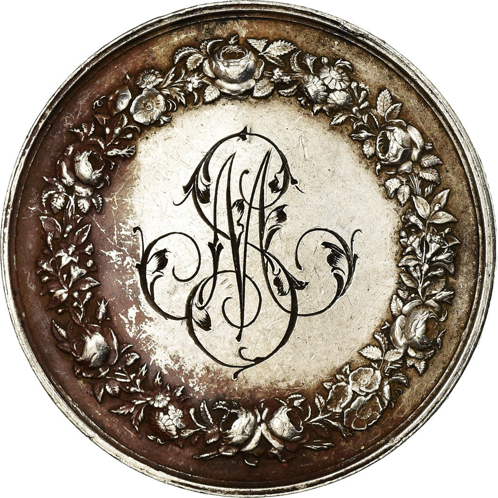 France, Medal, Noces , Mariage, Religions & beliefs, Petit, AU(50-53), Silver