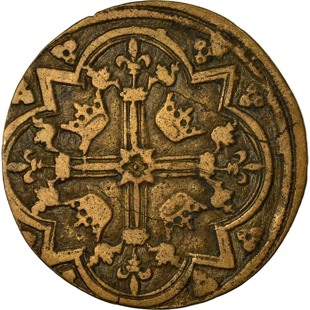 France, Token, Jeton de Compte à la Couronne, History, EF(40-45), Copper