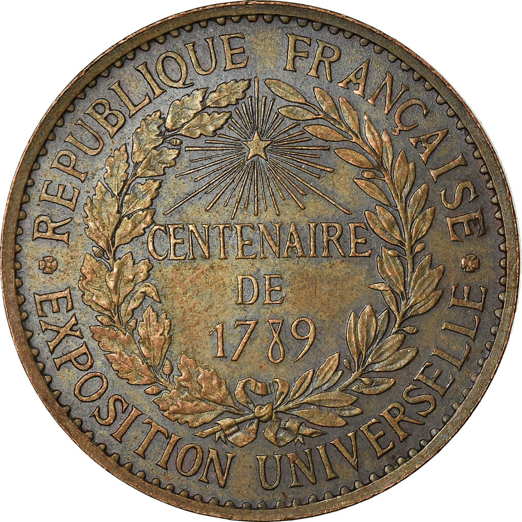 France, Medal, Exposition universelle de Paris, 1889, Barre, EF(40-45), Bronze