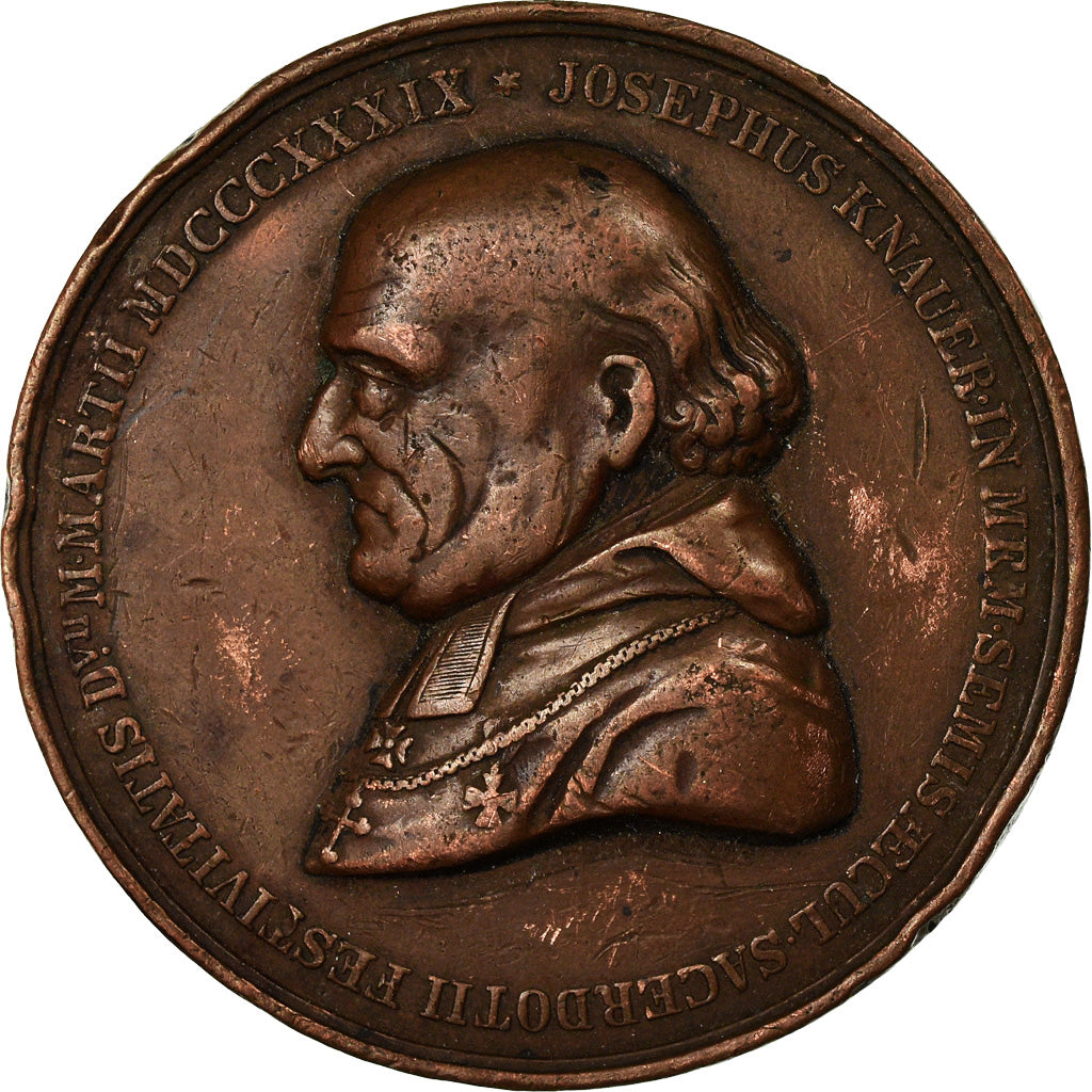 Poland, Medal, Joseph Knauer, Religions & beliefs, 1839, EF(40-45), Bronze