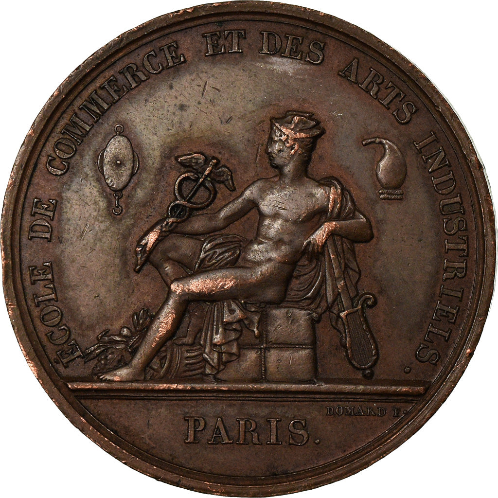France, Medal, Ecole de Commerce de Paris, Domard, AU(50-53), Bronze