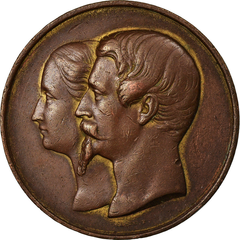 France, Médaille, Napoléon III, La Belle Jardinière, Marseille, Caqué, TTB