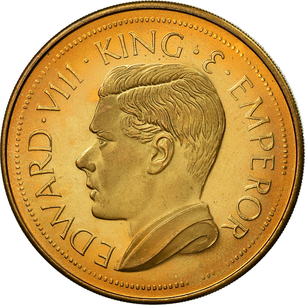 Sierra Leone, Medal, Edward VIII, 1936, MS(63), Copper Gilt