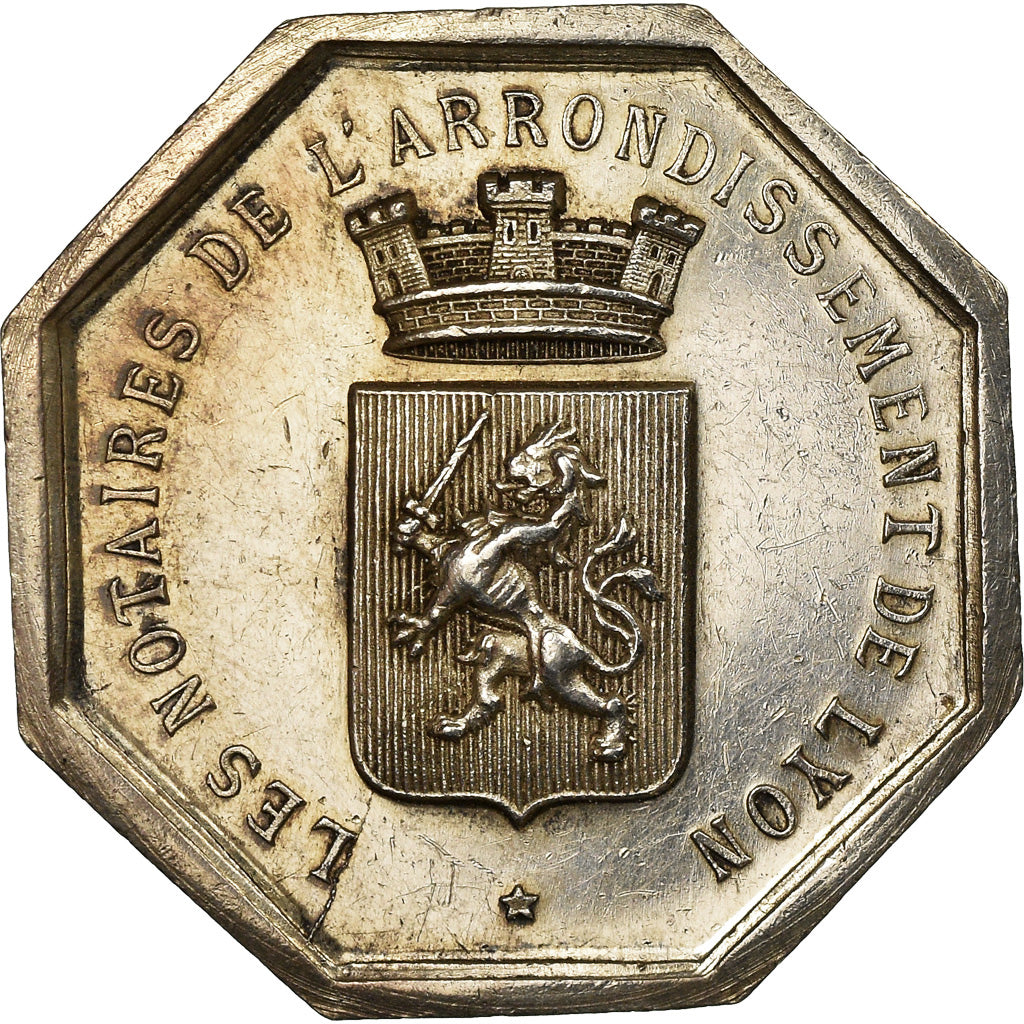 France, Jeton, Notaires de l'Arrondissement de Lyon, Charrasse, SUP, Argent