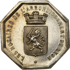 France, Jeton, Notaires de l'Arrondissement de Lyon, Charrasse, SUP, Argent