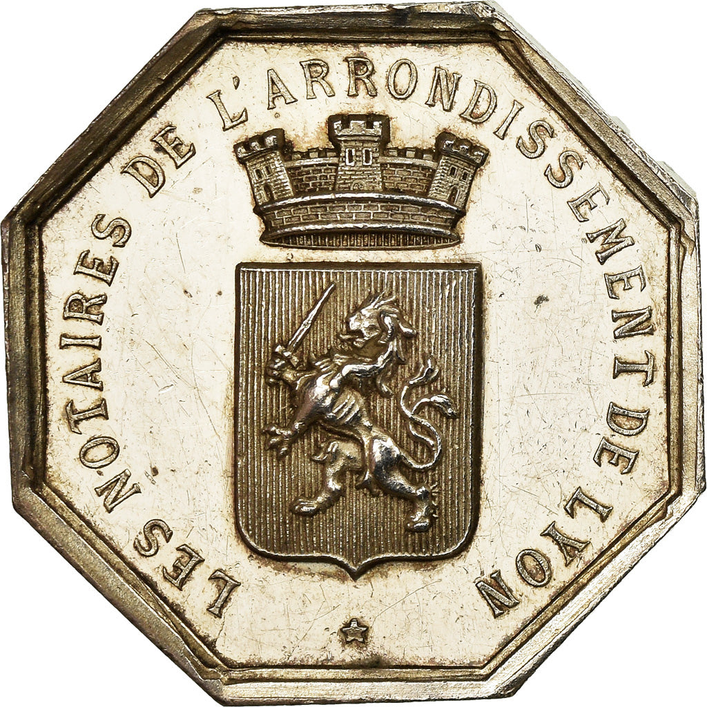 France, Jeton, Notaires de l'Arrondissement de Lyon, Charrasse, SUP, Argent