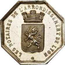 France, Jeton, Notaires de l'Arrondissement de Lyon, Charrasse, SUP, Argent