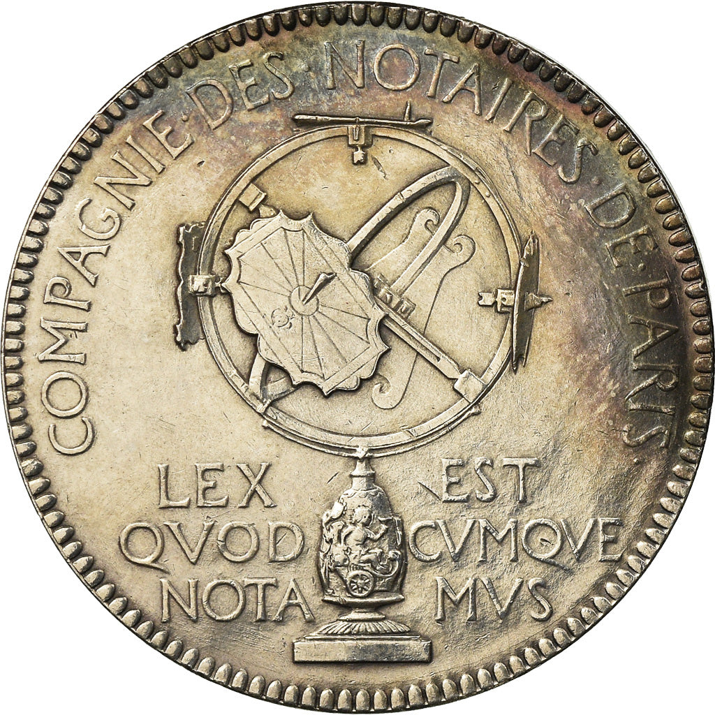 France, Jeton, Compagnie des Notaires de Paris, 1893, Chaplain, TTB+, Argent