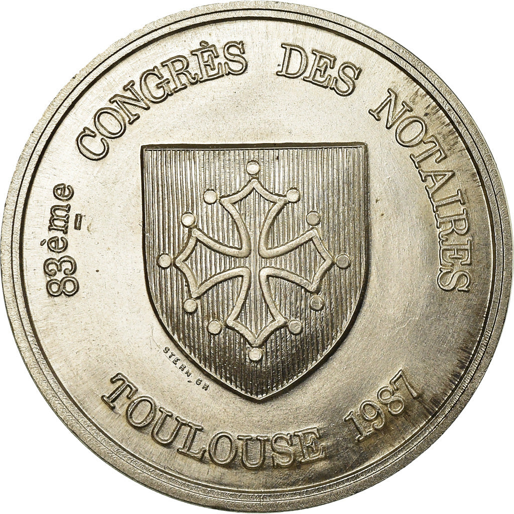 France, Token, 83ème Congrès des Notaires, Toulouse, 1987, Stern, MS(60-62)