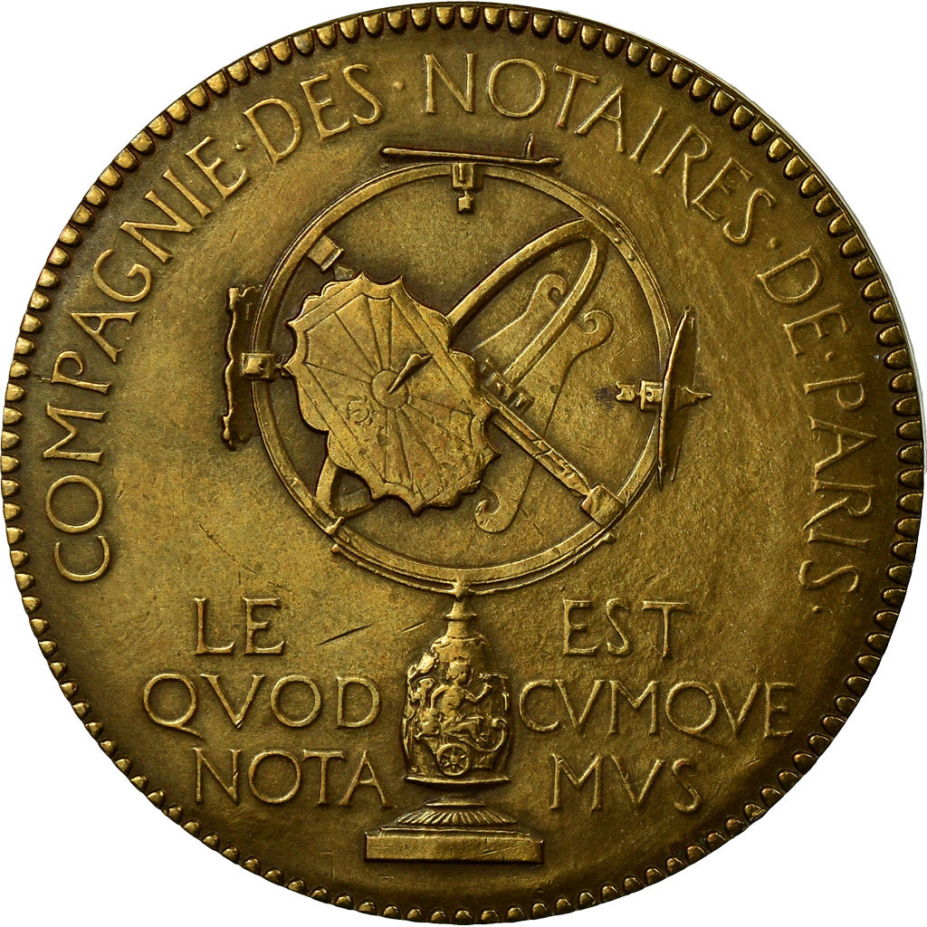 France, Token, Compagnie des Notaires de Paris, 1893, Chaplain, AU(55-58)