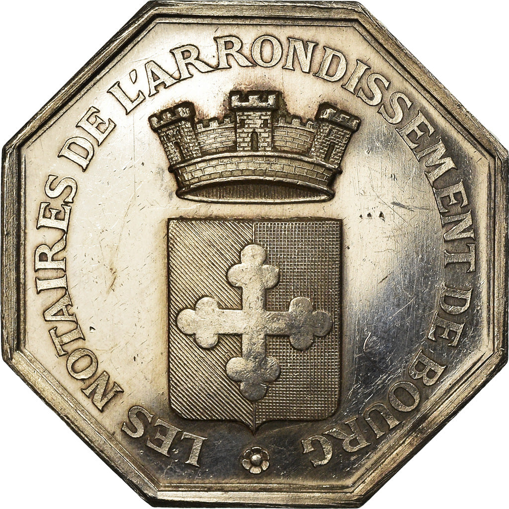 France, Token, Notaires de l'Arrondissement de Bourg, Charrasse, MS(60-62)