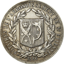 France, Token, Notaires de l'Arrondissement de Saint-Etienne, 1886, MS(60-62)