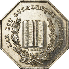 France, Jeton, Notaires de l'Arrondissement de Dieppe, 1852, Caqué, SUP